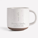 Custom Name Grandma's Garden Gifts for Grandma - Personalized Pottery Mug