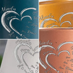 Custom Name Family Heart Gifts - Personalized Pottery Mug