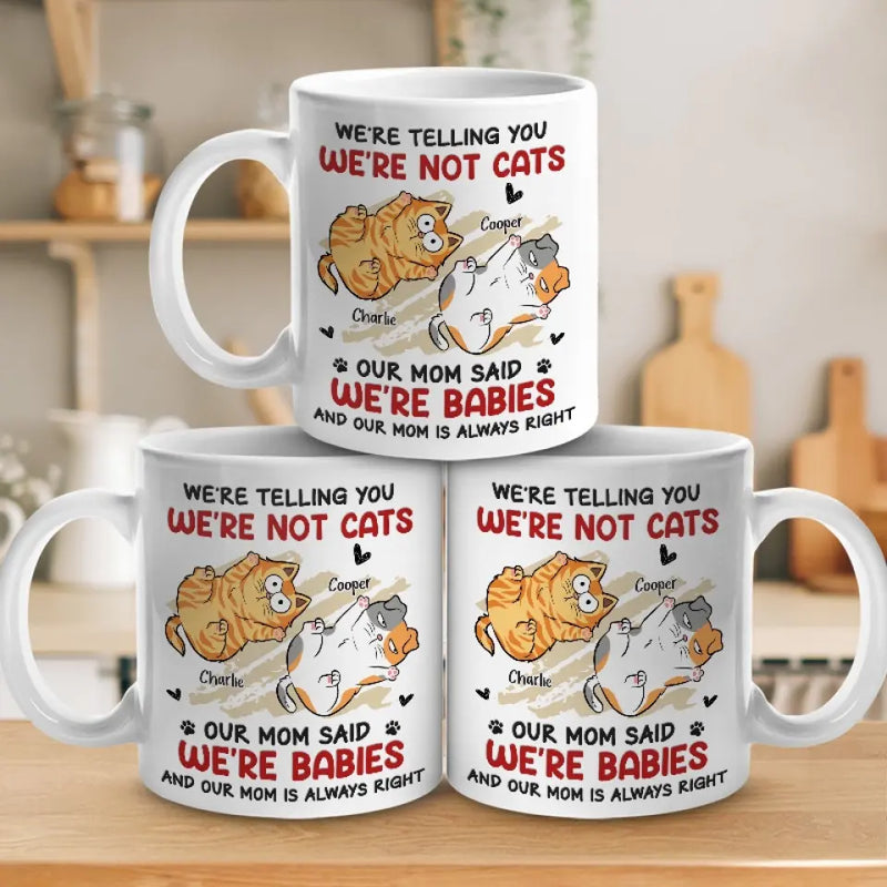 Custom Name Funny Cat Mom Gifts - Personalized Mugs