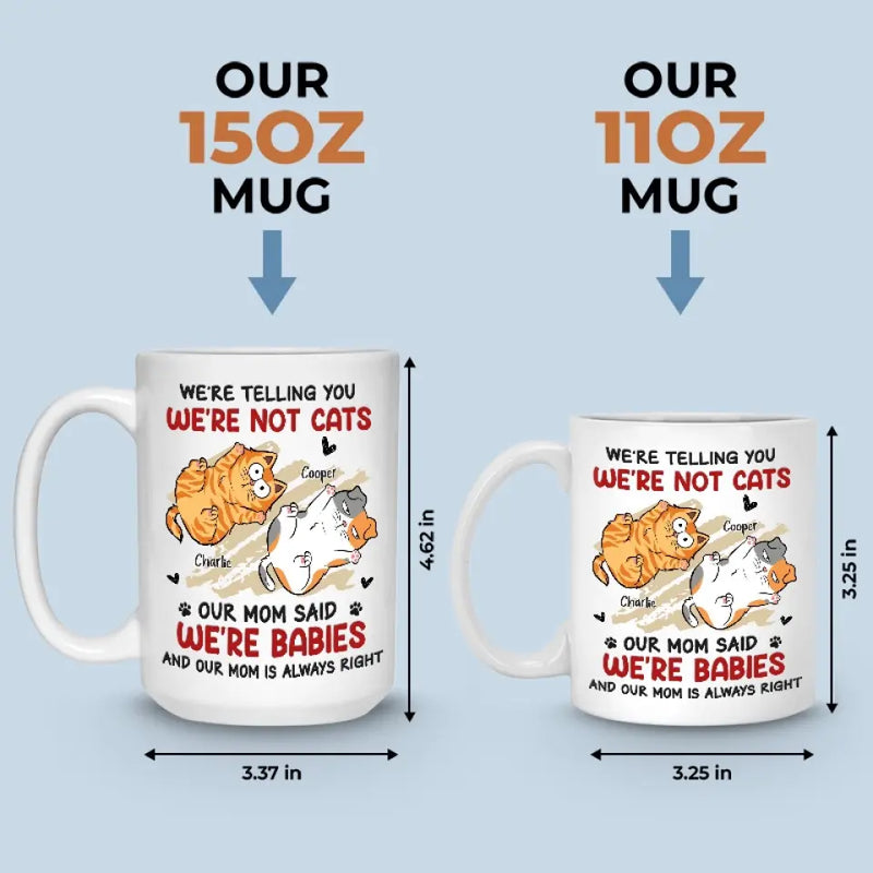 Custom Name Funny Cat Mom Gifts - Personalized Mugs