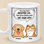 Custom Pet Name Adoption Gifts for Dog and Cat Lovers - Personalized Mugs