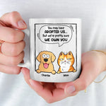 Custom Pet Name Adoption Gifts for Dog and Cat Lovers - Personalized Mugs