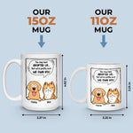 Custom Pet Name Adoption Gifts for Dog and Cat Lovers - Personalized Mugs