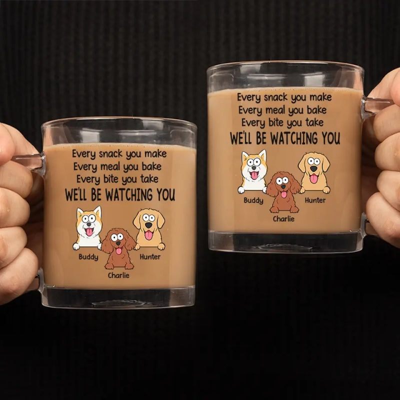 Custom Name Dog Lover Gifts - Personalized Glass Mug