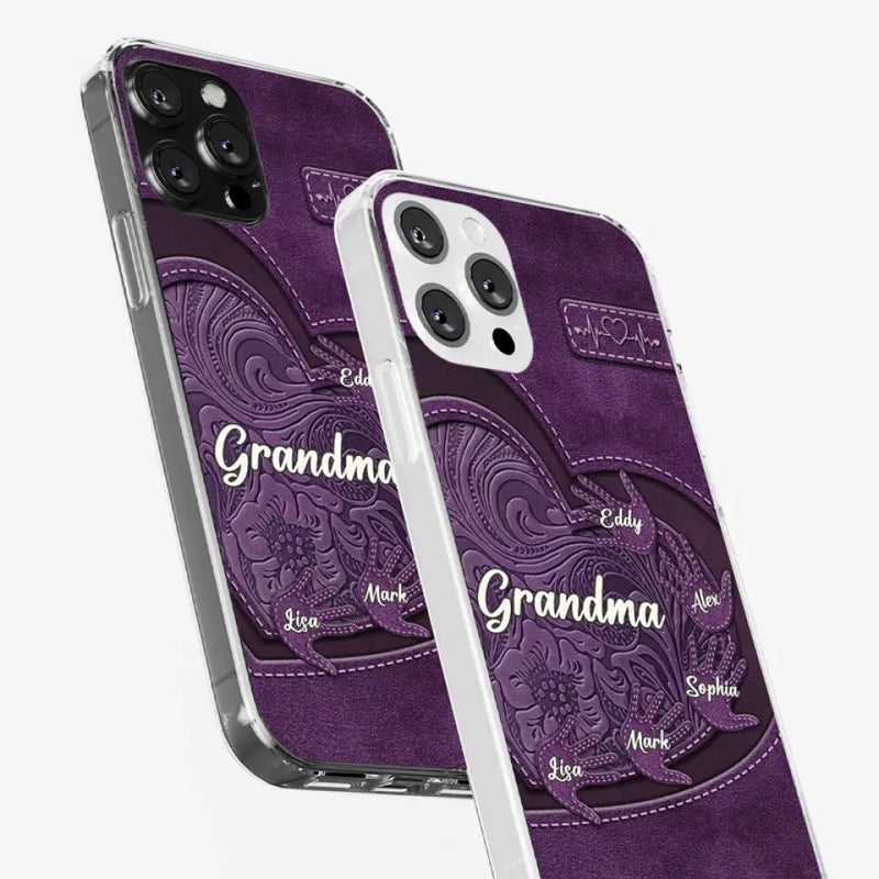 Custom Name Grandma Gifts for Grandmothers - Personalized Phone Case