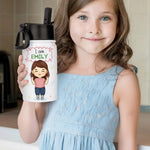 Custom Name Inspirational Boy Gifts for Kids - Personalized Kid Water Bottle