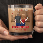 Custom Name Anniversary Couple Gifts - Personalized Glass Mug