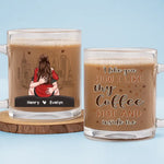 Custom Name Funny Coffee Gifts for Couples - Personalized Glass Mug