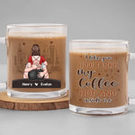 Custom Name Funny Coffee Gifts for Couples - Personalized Glass Mug