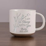 Custom Memorial Name and Date Gifts - Personalized Pottery Mug