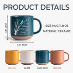 Custom Memorial Name and Date Gifts - Personalized Pottery Mug