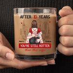 Custom Name Anniversary Couple Gifts - Personalized Glass Mug