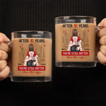 Custom Name Anniversary Couple Gifts - Personalized Glass Mug