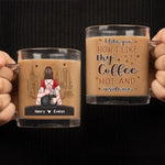 Custom Name Funny Coffee Gifts for Couples - Personalized Glass Mug