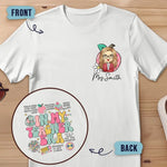 Custom Name Teaching Is My Superpower Teacher Gifts - Personalized Apparel Back And Front Printed