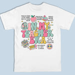 Custom Name Teaching Is My Superpower Teacher Gifts - Personalized Apparel Back And Front Printed