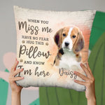 Custom Name Pet Remembrance Gifts for Dog Lovers - Personalized Pillow