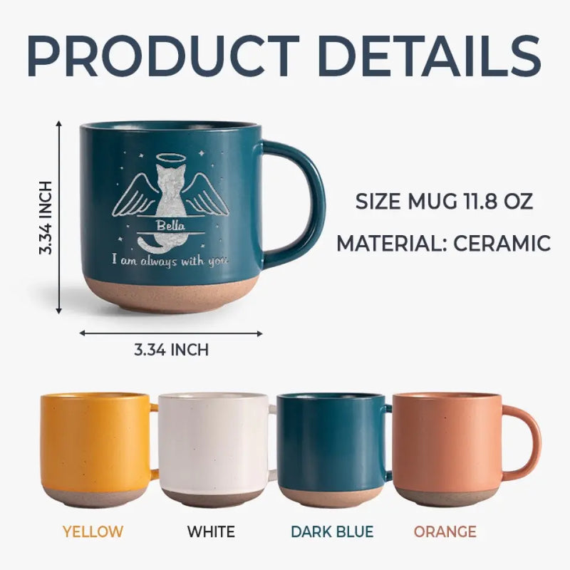 No Greater Companion, No Better Friend - Memorial Personalized Custom Pottery Mug - Sympathy Gift For Pet Owners, Pet Lovers