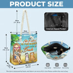 Custom Name Fur Baby Beach Gifts - Personalized Beach Bag