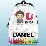 Custom Name Dinosaur Alphabet Gifts for Kids - Personalized Kid Backpack