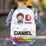Custom Name Dinosaur Alphabet Gifts for Kids - Personalized Kid Backpack