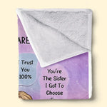 Custom Name Sister Gifts for Women - Personalized Blanket
