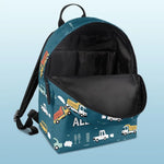 Custom Name Vehicle Gifts for Boys - Personalized Kid Backpack