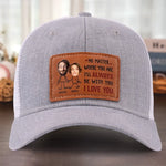 Custom Name Couple Love Gifts - Personalized Leather Patch Hat