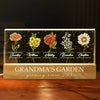 A Garden Of Love Grows - Family Personalized Custom Acrylic Letters 3D LED Night Light - Gift For Mom, Grandma