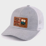 Custom Name Funny 50th Anniversary Gifts for Couples - Personalized Leather Patch Hat