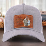 Custom Photo Romantic Couple Gifts - Personalized Leather Patch Hat