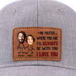 Custom Name Couple Love Gifts - Personalized Leather Patch Hat