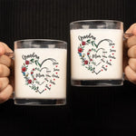Custom Name Family Tree Gifts for Grandma - Personalized Glass Mug