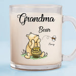 Custom Name Grandma to Bee Gifts for Grandmothers - Personalized Glass Mug
