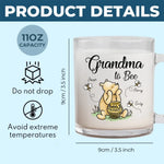 Custom Name Grandma to Bee Gifts for Grandmothers - Personalized Glass Mug