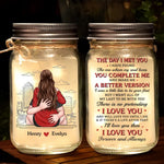 Custom Name Romantic Couple Gifts - Personalized Mason Jar Light