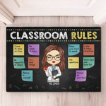 Custom Name Classroom Rules Teacher Gifts - Personalized Doormat