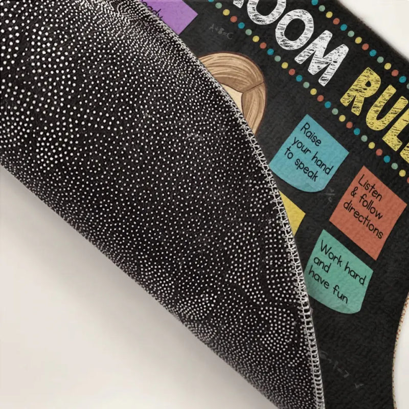 Custom Name Classroom Rules Teacher Gifts - Personalized Doormat