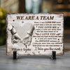 I Love You The Most - Couple Personalized Custom Rectangle Shaped Stone With Stand - Gift For Husband Wife, Anniversary