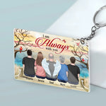 Custom Name Always With You Memorial Gifts - Personalized Acrylic Keychain
