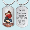 With You, Every Moment Is A Fairytale - Couple Personalized Custom Keychain - Gift For Husband Wife, Anniversary