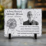 Custom Photo Memorial Gifts - Personalized Stone With Stand