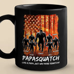 Custom Name Sasquatch Papa Gifts for Dad - Personalized Mug