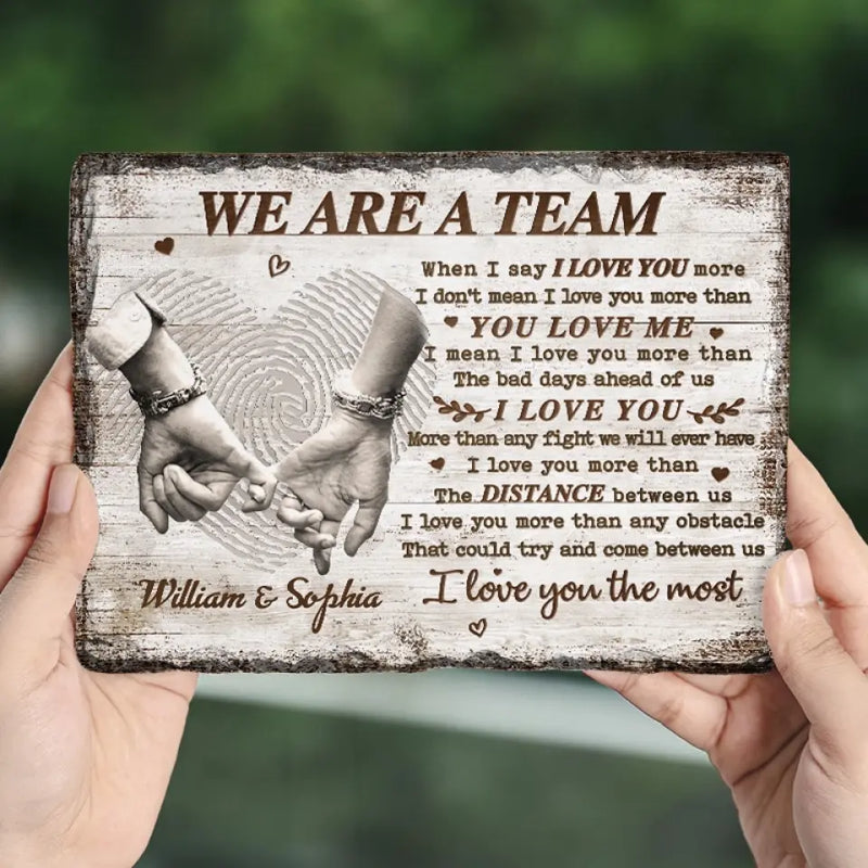 Custom Name Romantic Couple Love Gifts - Personalized Stone With Stand