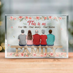 Custom Name Family Story Gifts - Personalized Shaped Acrylic Plaque