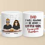 Custom Name Funny Father Daughter Gifts - Personalized Mugs