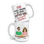 Custom Name Funny Father Daughter Gifts - Personalized Mugs