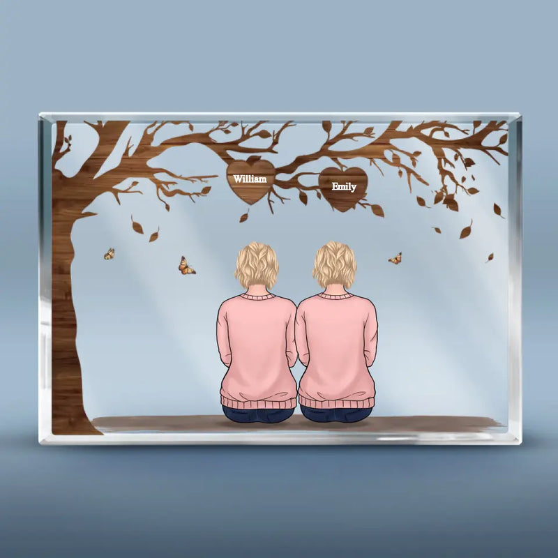 Custom Name Family Tree Gifts for Families - Personalized Shaped Acrylic Plaque