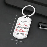 Custom Name Funny Naughty Couple Gifts - Personalized Keychain