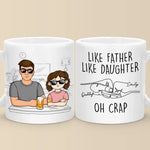 Custom Name Funny Father Daughter Gifts - Personalized Mugs